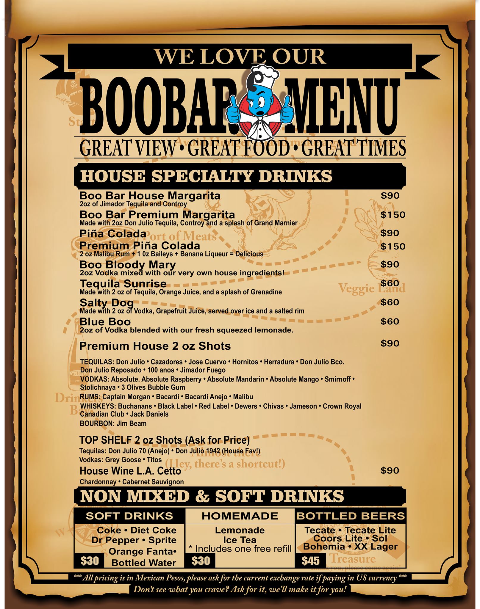 Carta de Boobar Restaurant/Bar — página 4